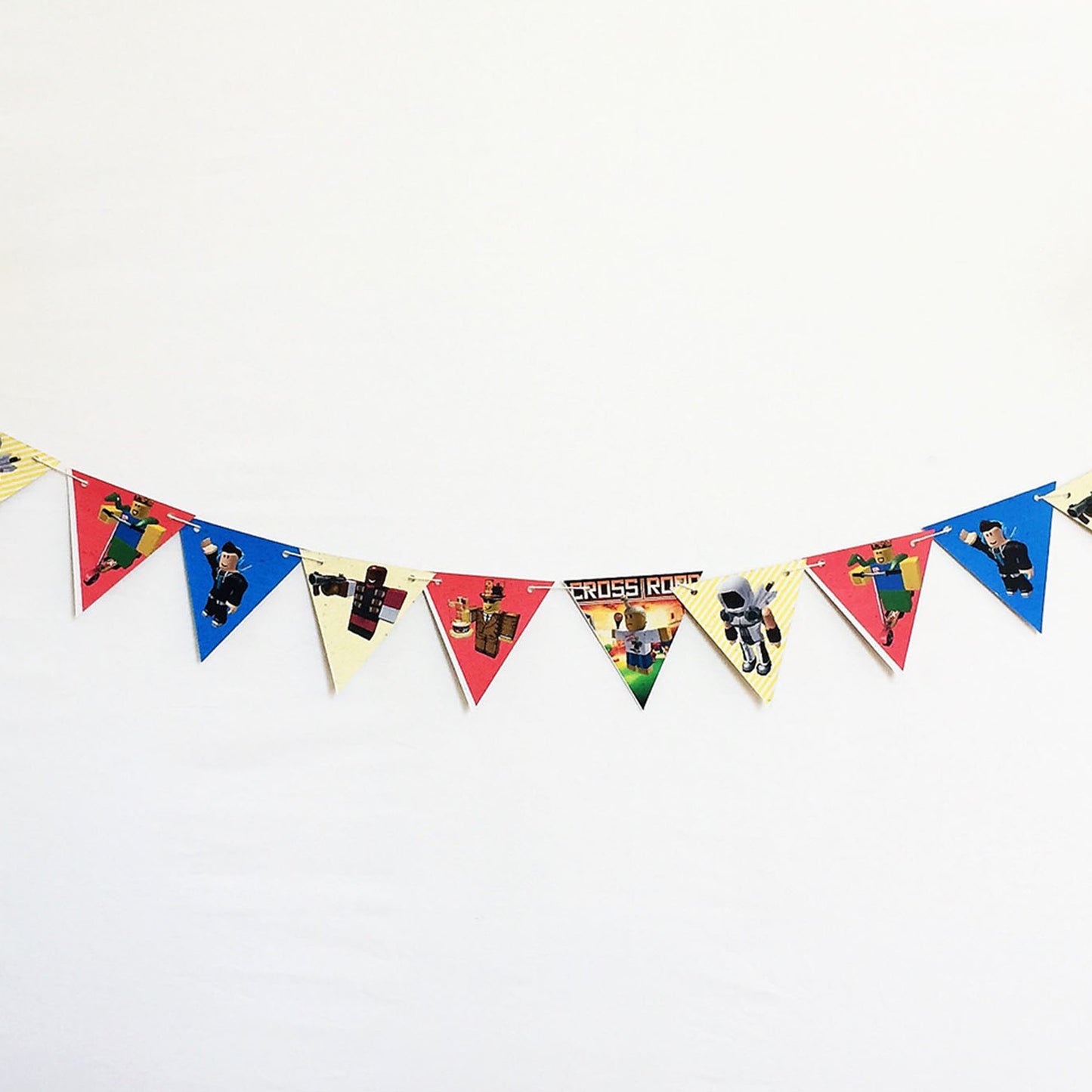 Roblox-Inspired Characters Bunting, Printed on TREE FREE PAPER