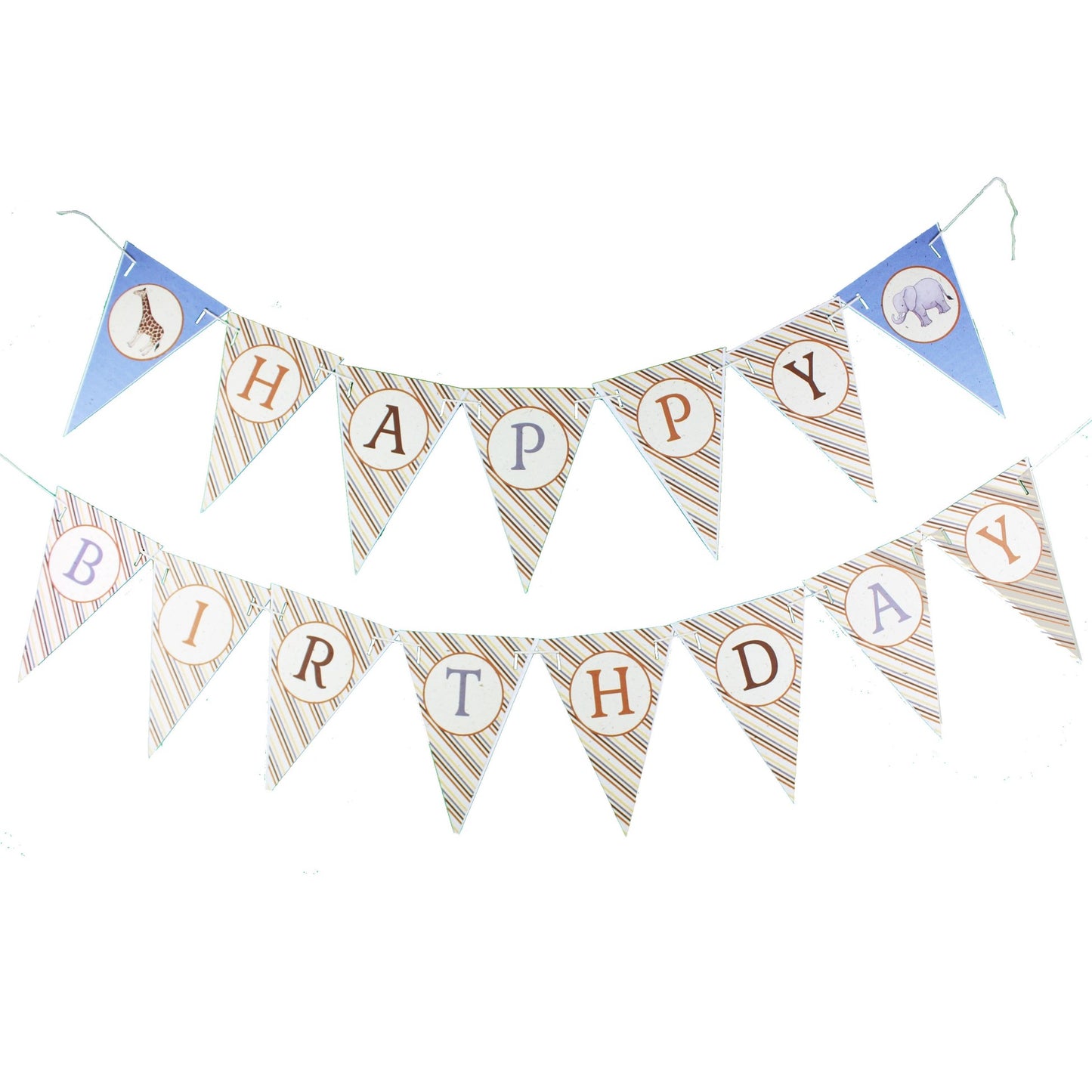 Baby Safari Happy Birthday Banner (8ft)
