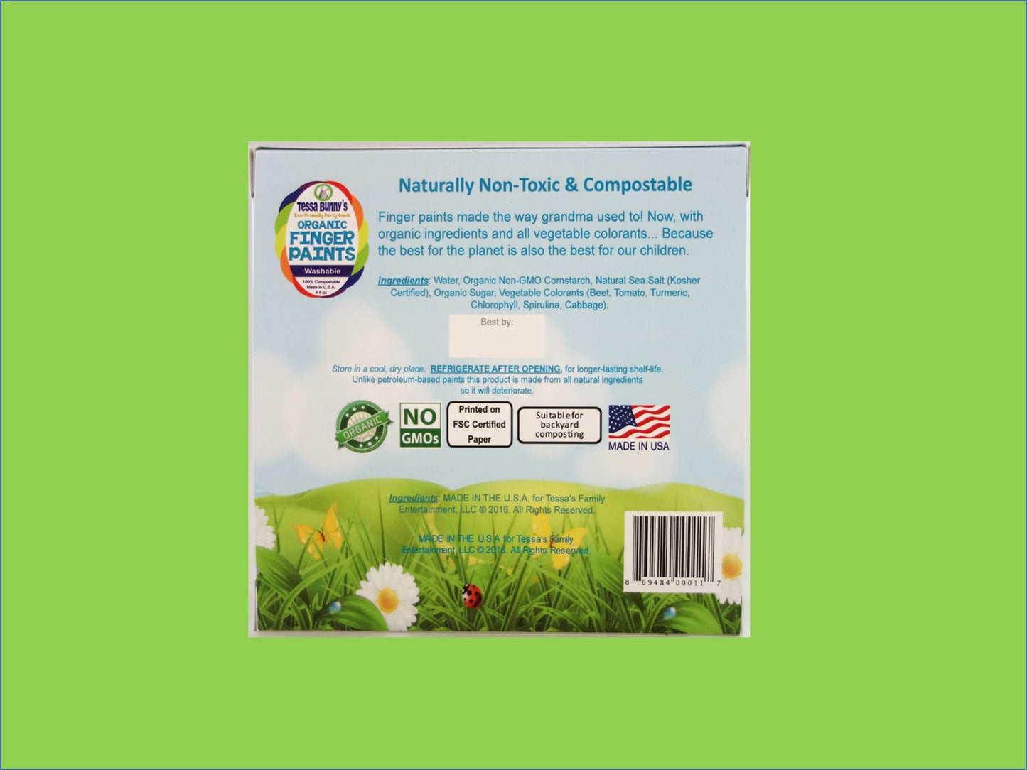 Organic Finger Paints