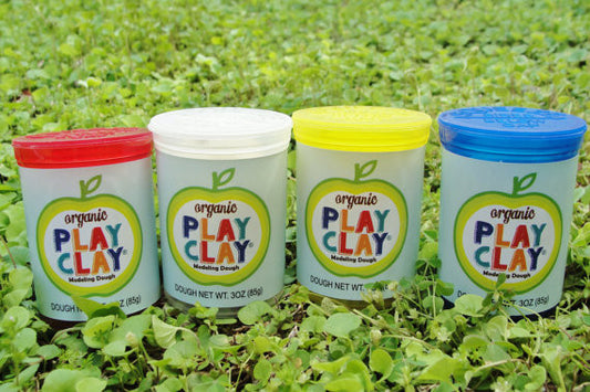 Organic Play Clay, 4-Pack (Primary Colors)
