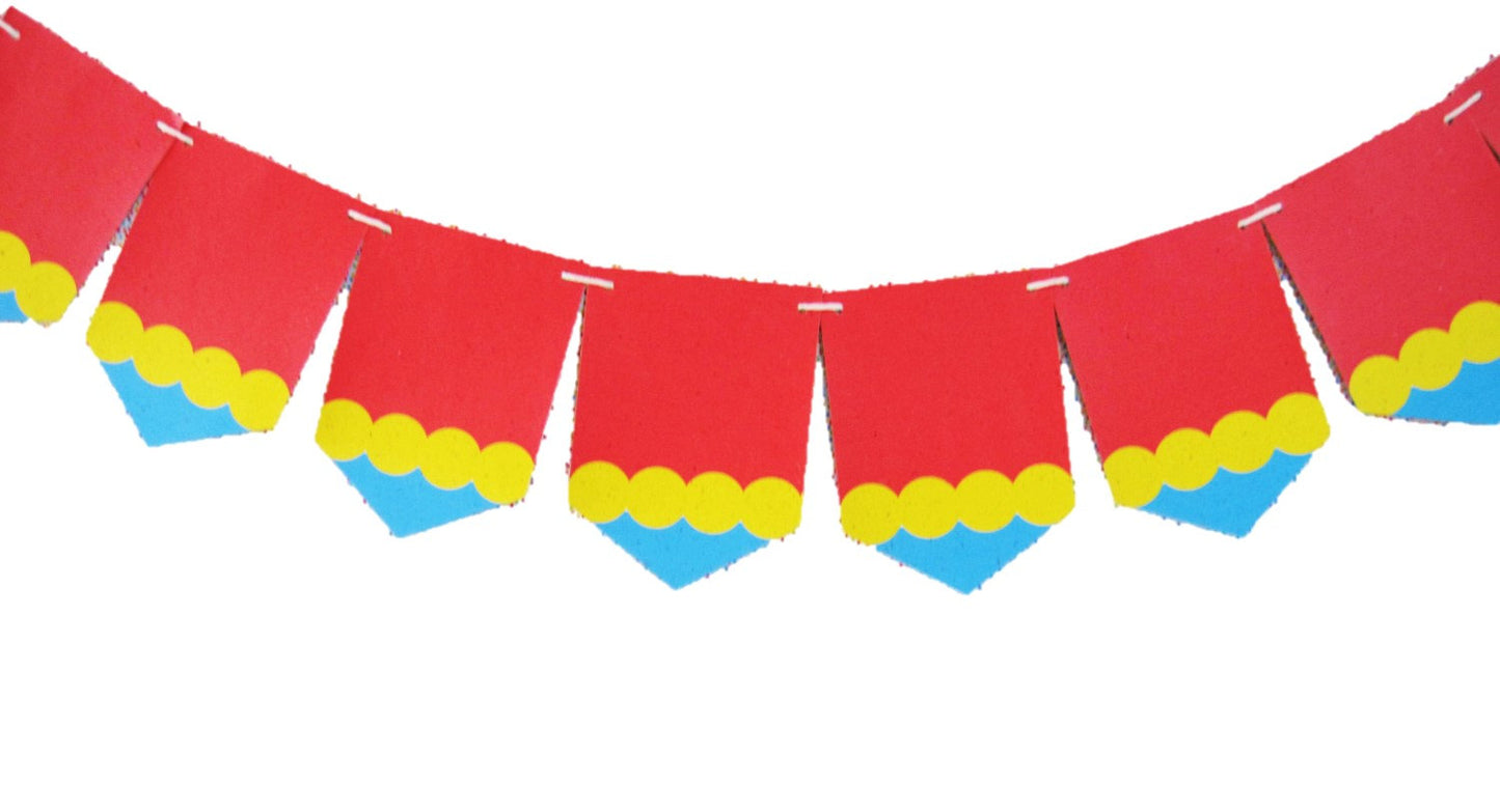 Circus Theme Tree Free Banner (8-ft, printed on Banana Leaf Paper)