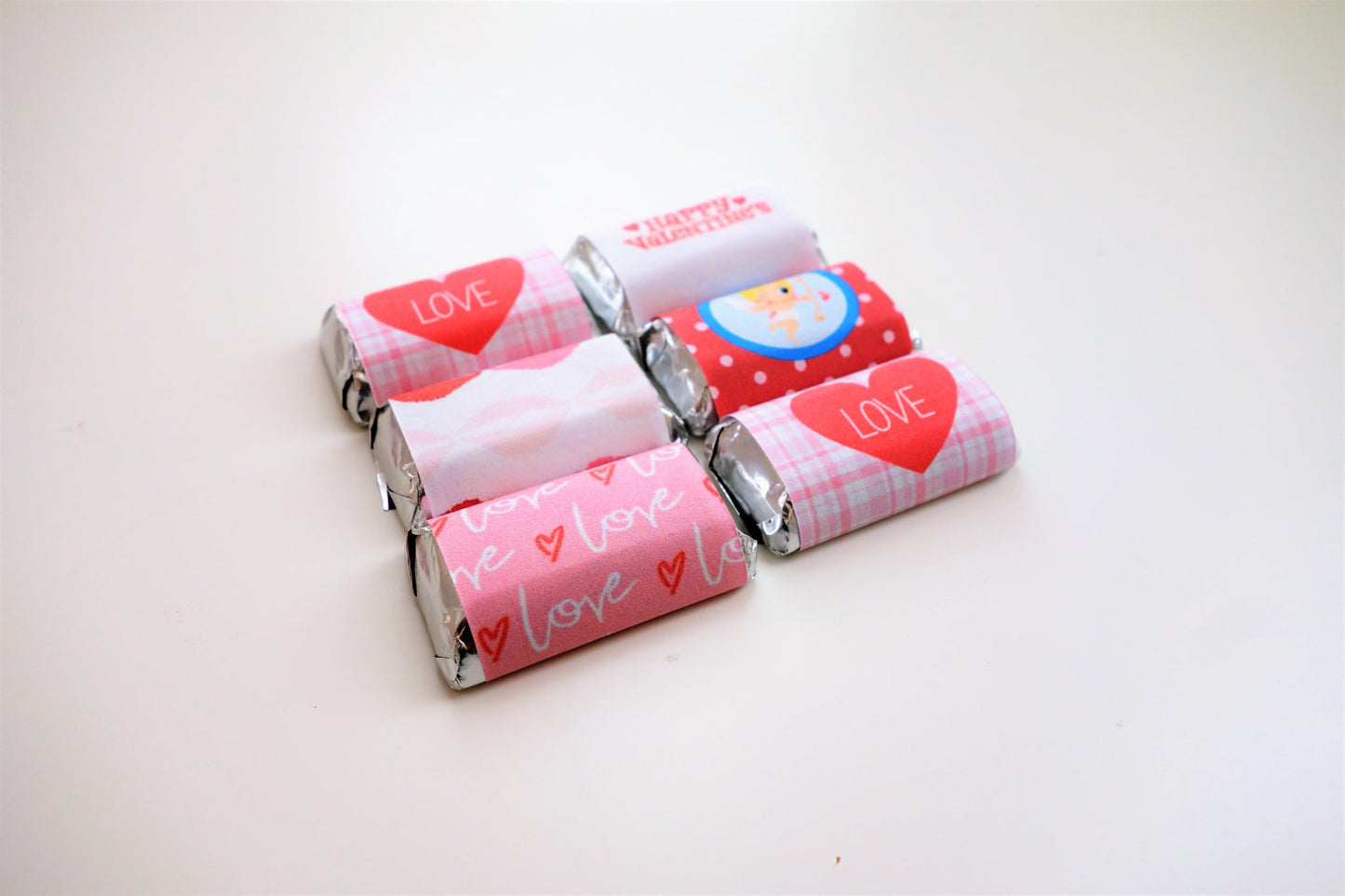 Valentine's Day Tree-free Mini Chocolate Wraps (24/pack, Sugar Cane Stalk Paper)