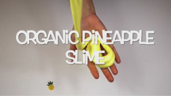 Organic, naturally on-toxic, chemical-free slime made with Tessa Bunny's organic school glue. This ivdeo shows how to make organic pineapple slime. Color: yellow. Uses yellow organic sanding sugar to add texture to the slime.