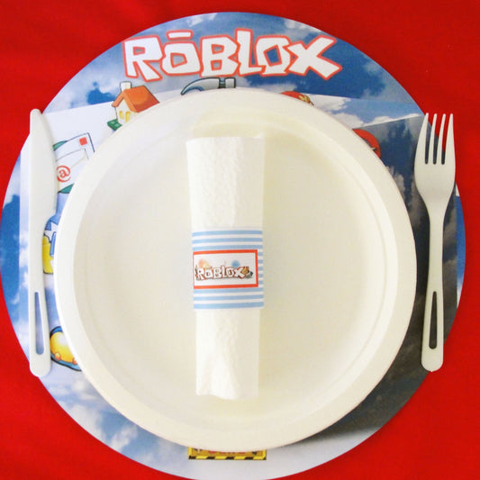Roblox-Inspired Tree-Free Paper Napkin Rings
