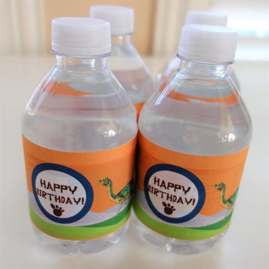 Dinosaur Adventure Tree-free Water Bottle Wraps (10-pack, Tree-Free Sugar Cane Stalk Paper)