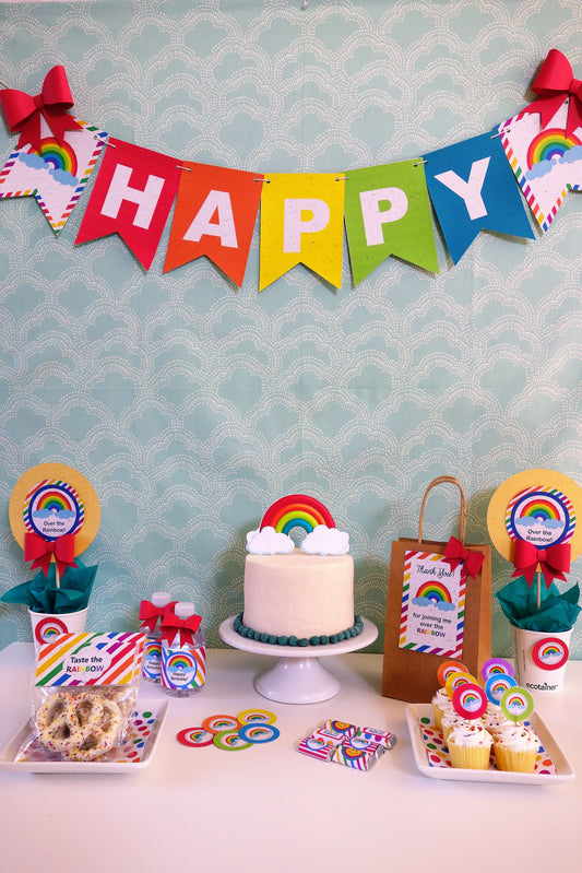 Rainbow Colors Party Picks (12 per pack)