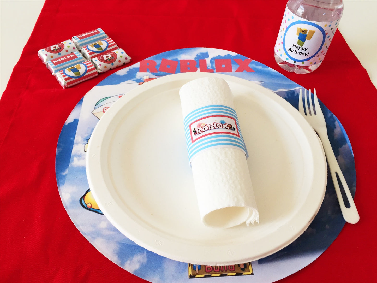 Roblox-Inspired Tree-Free Paper Napkin Rings