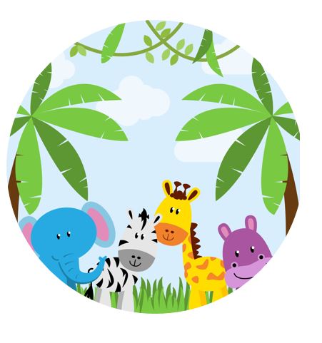 Baby Jungle Placemats (8-pack, 100% Cotton Paper)