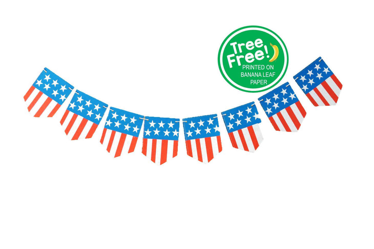 Independence Day 8-ft Banner (Eco-friendly, Compostable)