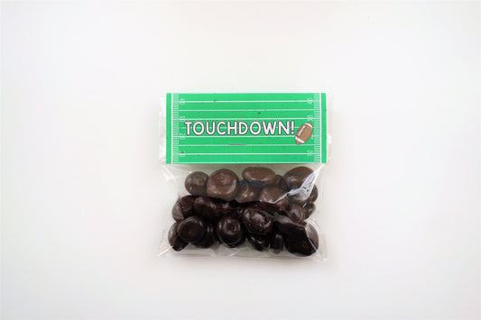Football Compostable Plant-Cello Treat Bags with Tent Cards (8-pack)