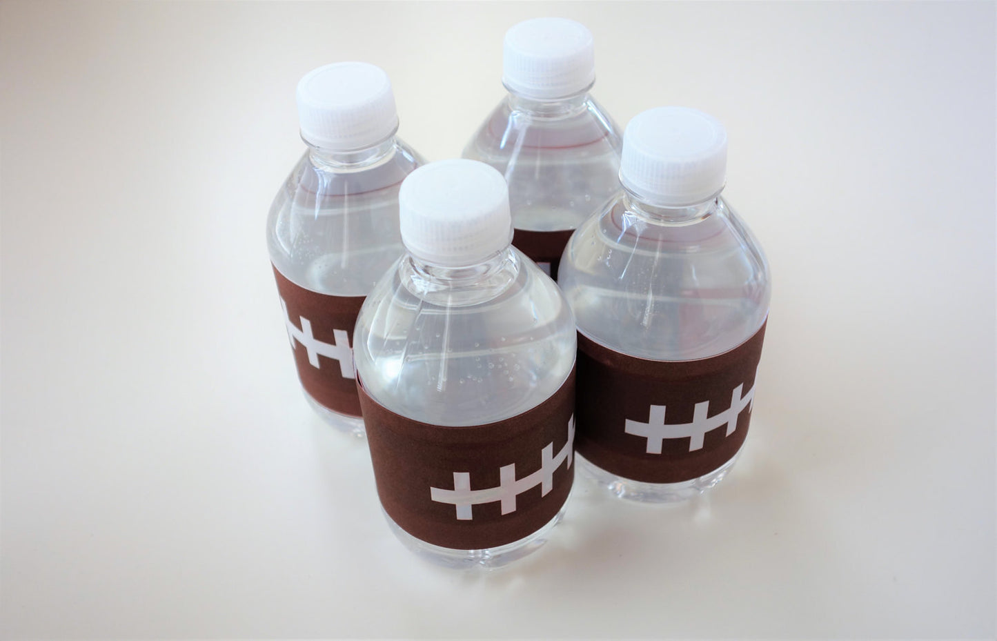 Football Theme Tree-free Water Bottle Wraps (10-pack, Tree-Free Sugar Cane Stalk Paper)