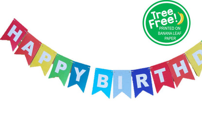 Happy Birthday, Solid Colors (Printed on Tree-Free Banana Paper!)